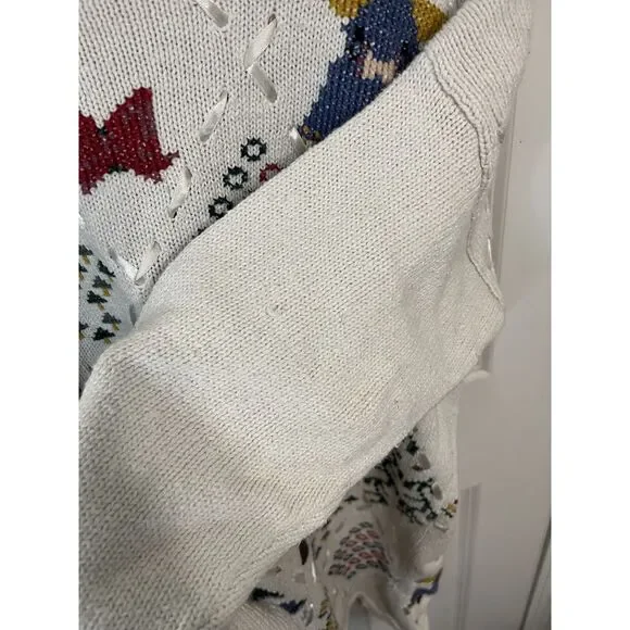 Vintage Weathervane Holiday Motif Sweater Size Small - Picture 7 of 8